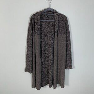 Eileen Fisher long sleeve open front tunic long duster trench cardigan sweater‎